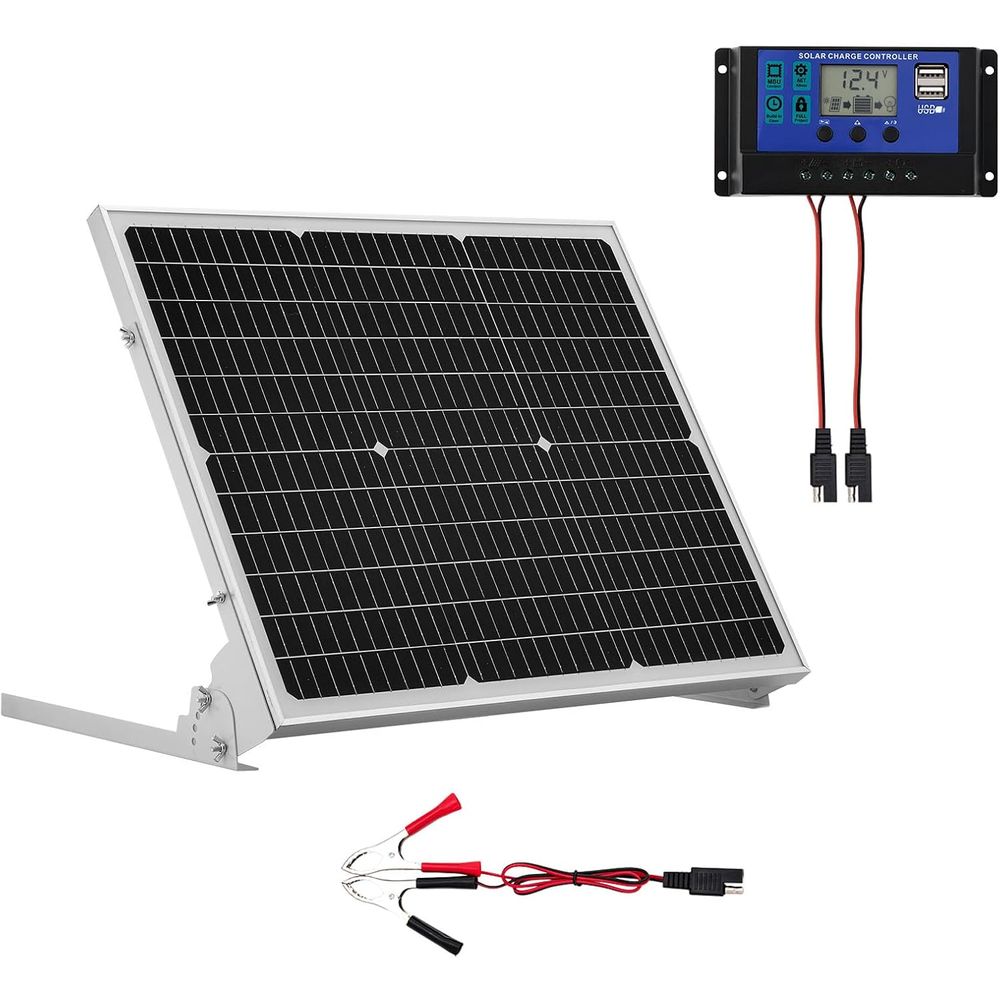 Solar Panel - شاحن بطارية شمسي 50 واط 12