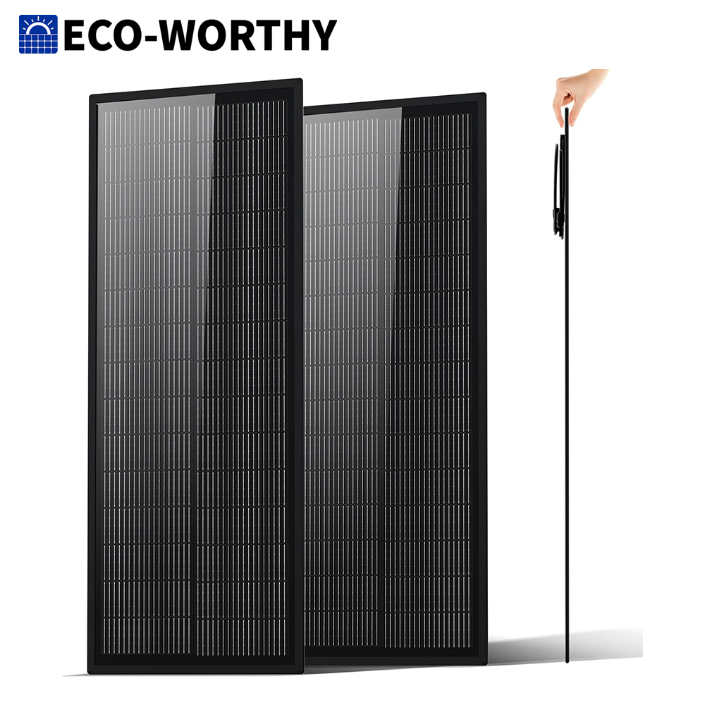 لوح شمسي فائق النحافة من إيكو  - مراجعة Solar Panel 200W وسعره
