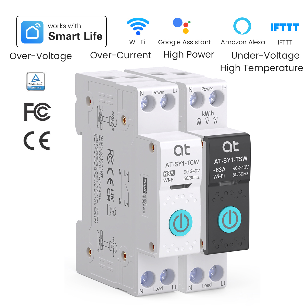 Tuya WiFi قطاع دارة ذكي 1P + N - مراجعة Energy Monitor Meter وسعره
