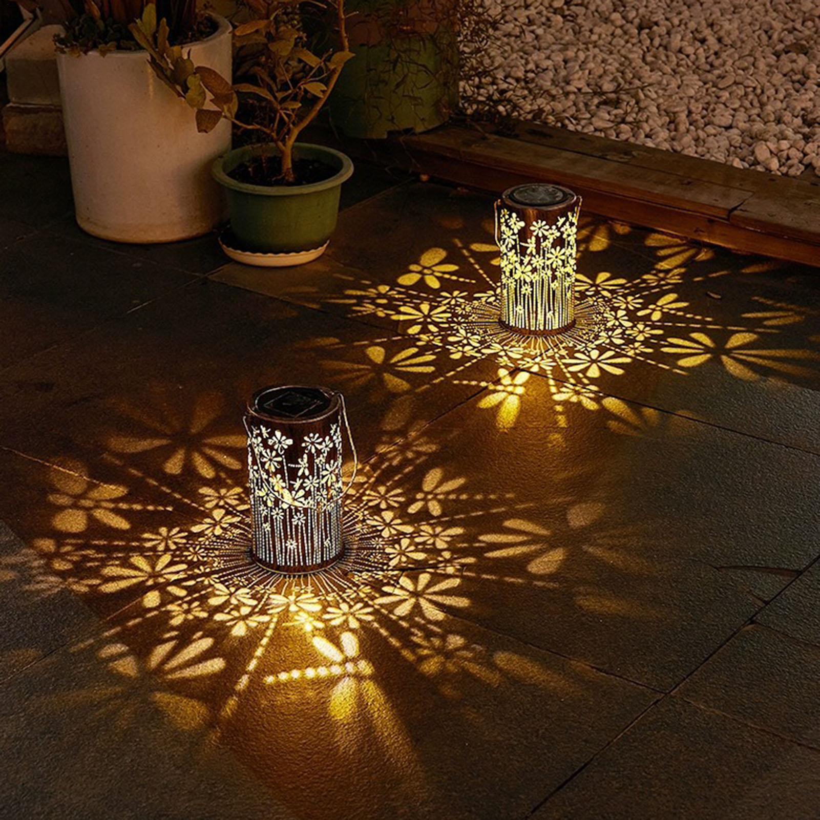 فوانيس شمسية ملونة على شكل زهو - مراجعة Solar Lamp وسعره