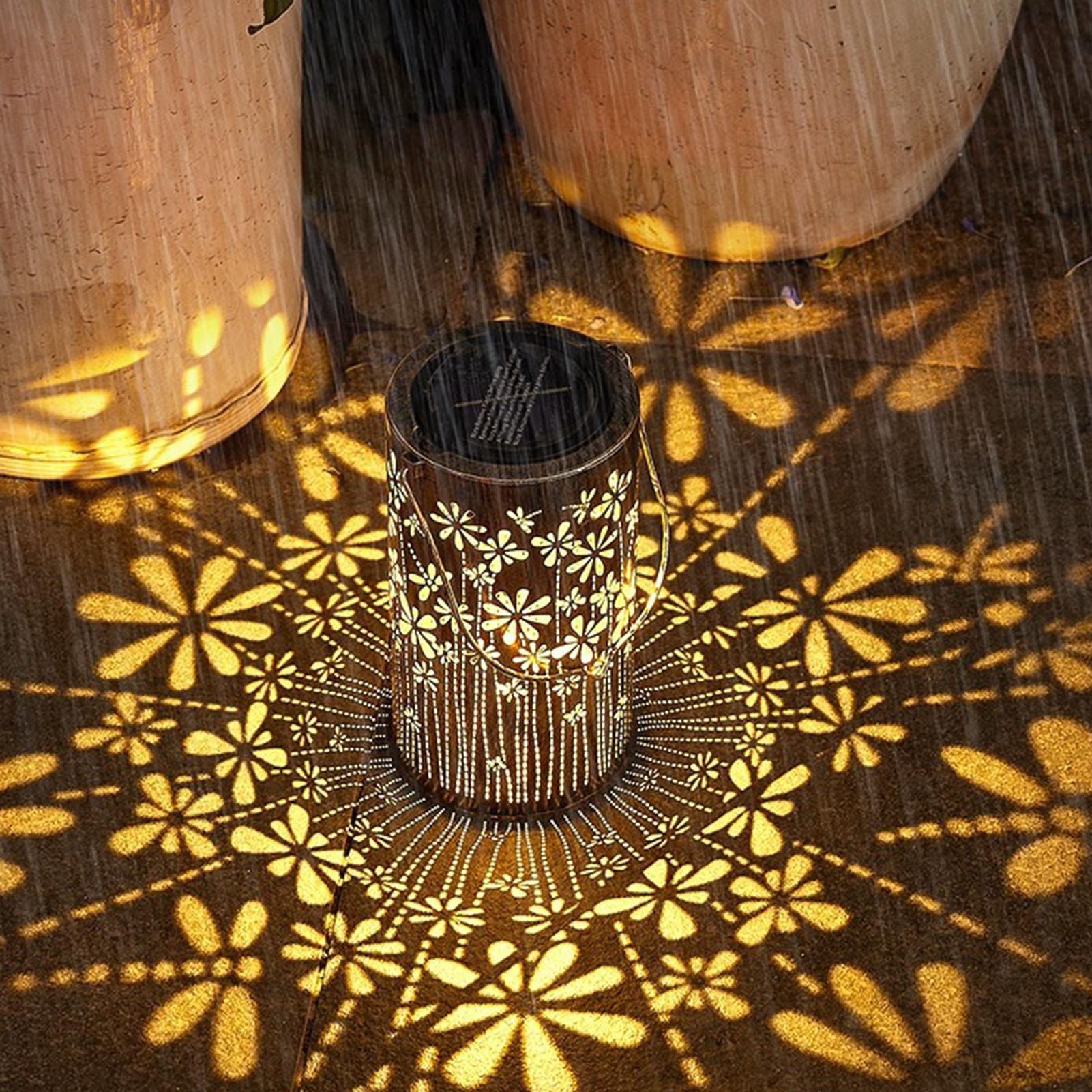 فوانيس شمسية ملونة على شكل زهو - مراجعة Solar Lamp وسعره
